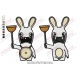 Funny Shapes Rabbids Embroidery Design